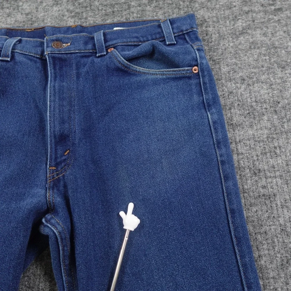 Levis 517 Jeans Mens 36x31 Blue Denim Bootcut Orange Tab Vintage USA 90s